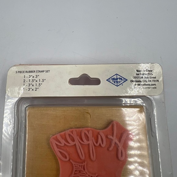 Vintage Holiday Stamps NEW Rubber Stamps Junk Journaling Christmas Scrapbooking - Picture 4 of 6